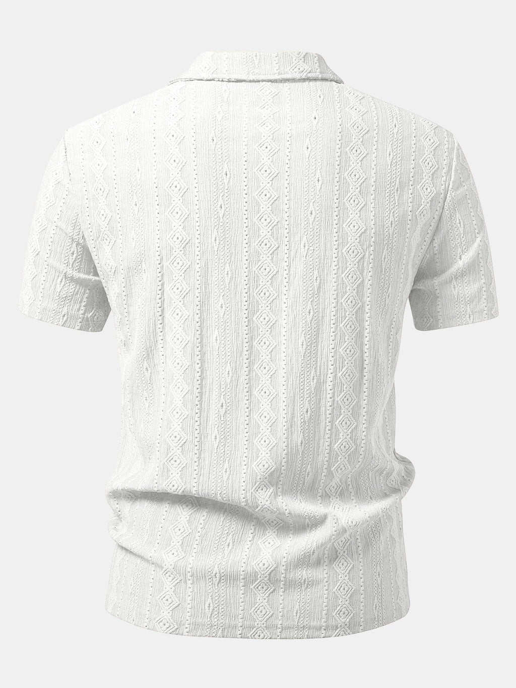 Geometrinen jacquard-pikeepaita