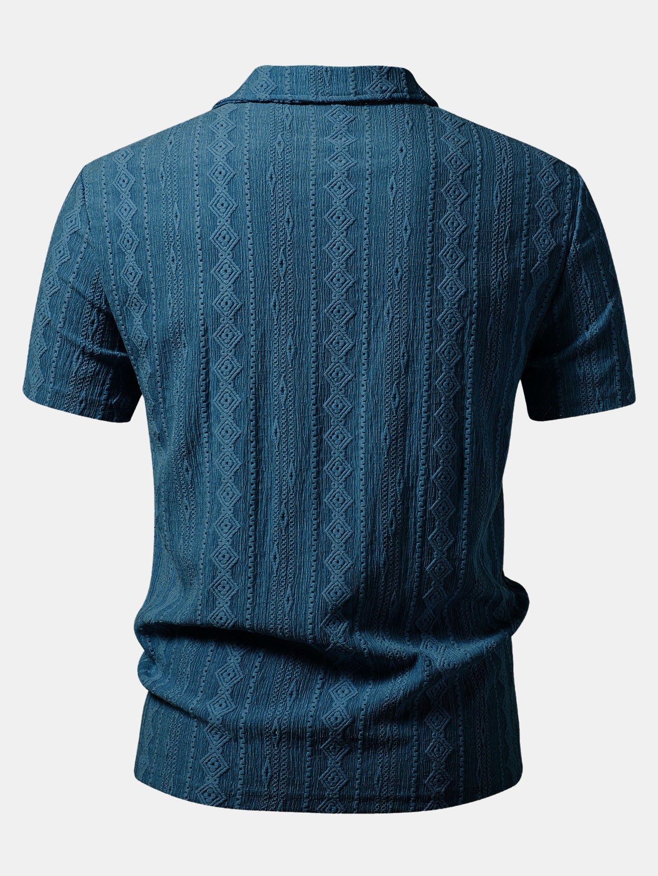 Geometrinen jacquard-pikeepaita