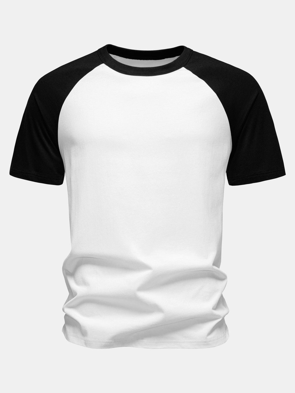 Puuvillainen T-paita raglan-hihoilla