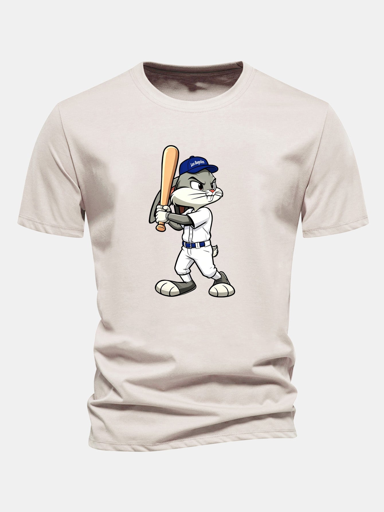 Puuvillainen T-paita baseball-pupuprintillä