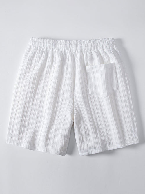 Jacquard-shortsit kiristysnyörillä