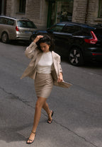 Beige minihame