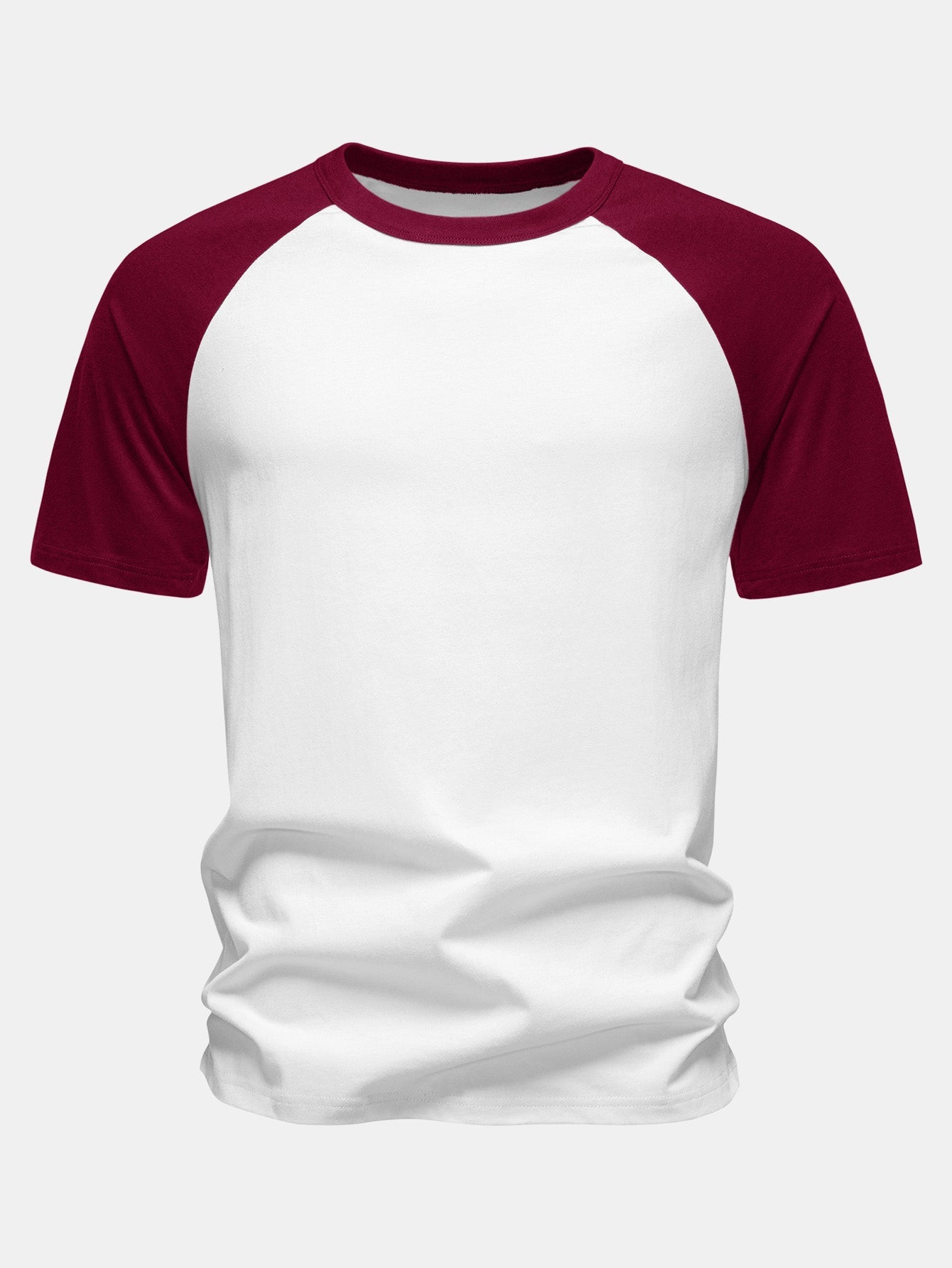 Puuvillainen T-paita raglan-hihoilla