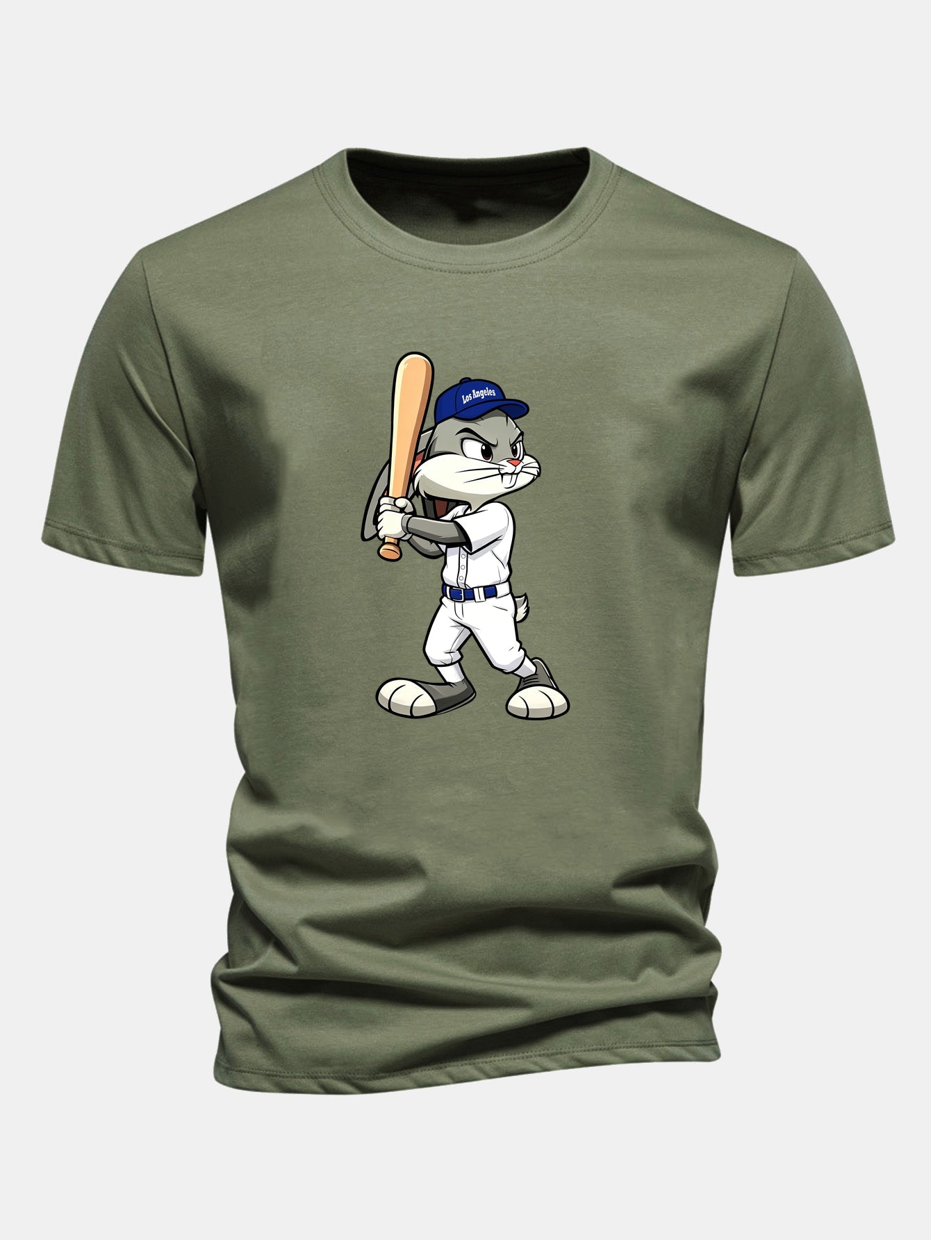 Puuvillainen T-paita baseball-pupuprintillä