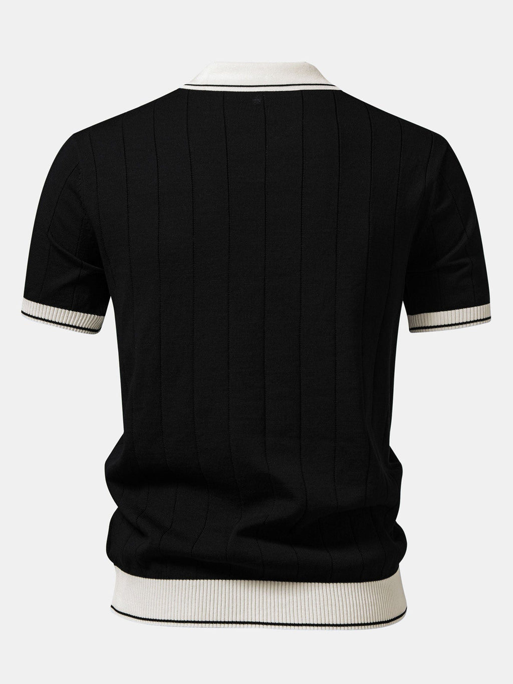 Setti: ribbikauluksinen pikeepaita ja kapenevat slim fit -housut