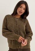 Ruskea neulecardigan