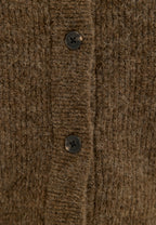 Ruskea neulecardigan