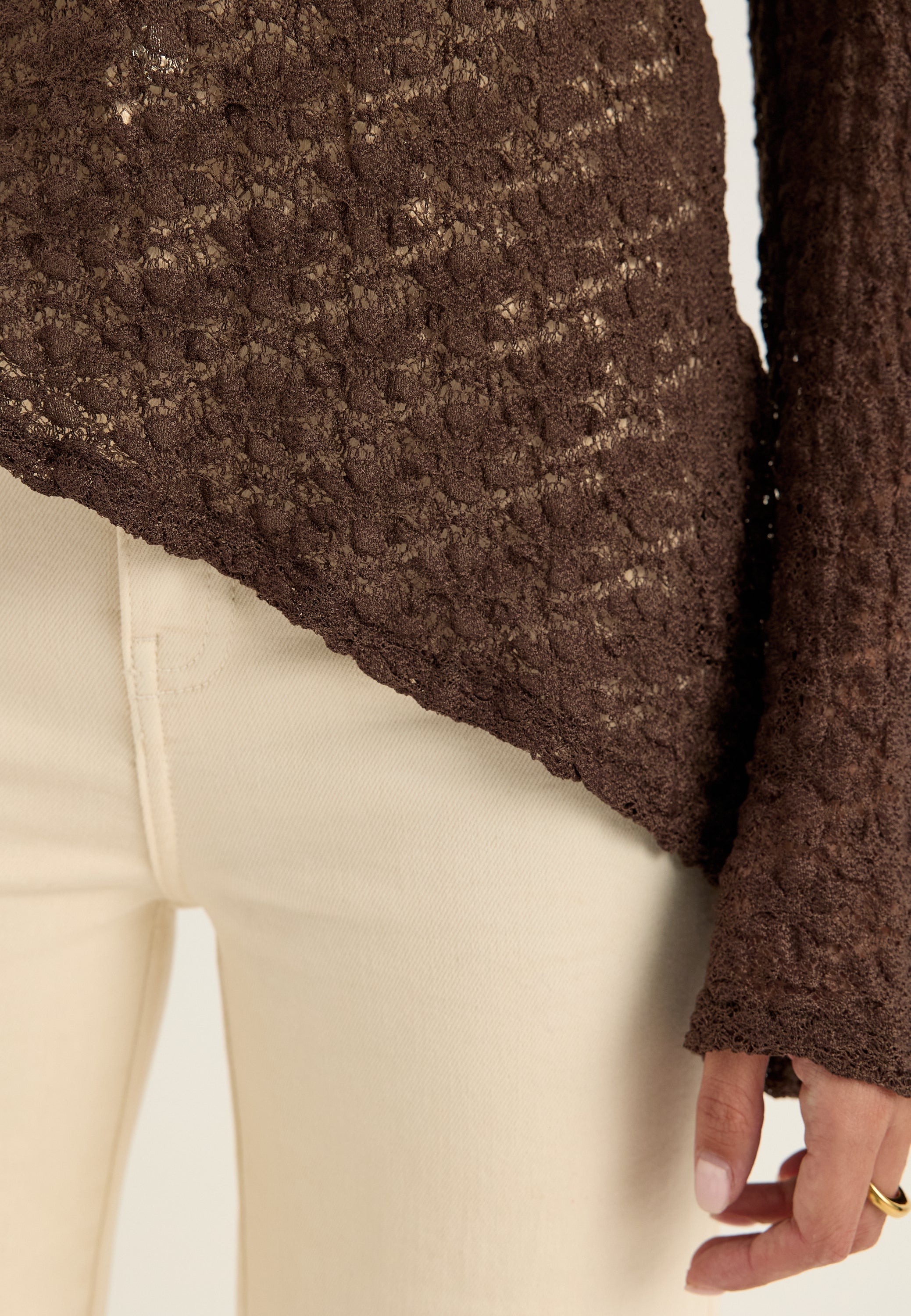 Ruskea pitsitoppi