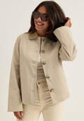 Beige lyhyt takki