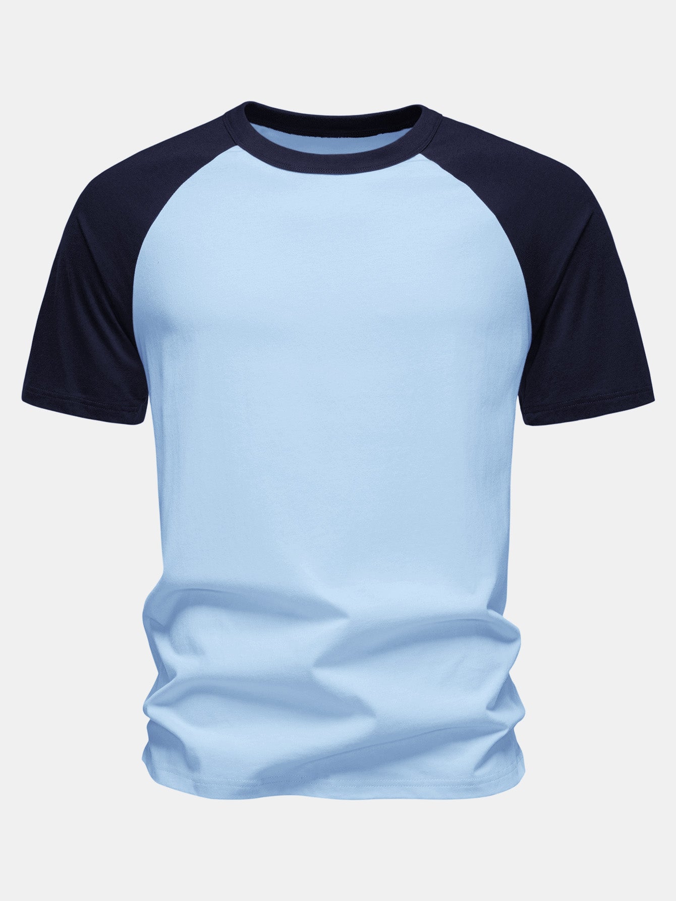 Puuvillainen T-paita raglan-hihoilla