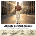Rennot, joustavat miesten slim fit -housut