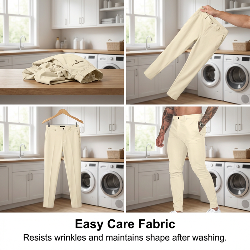 Rennot, joustavat miesten housut (slim fit)