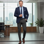 Rennot, joustavat miesten slim fit -housut
