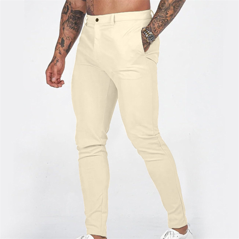 Rennot, joustavat miesten slim fit -housut