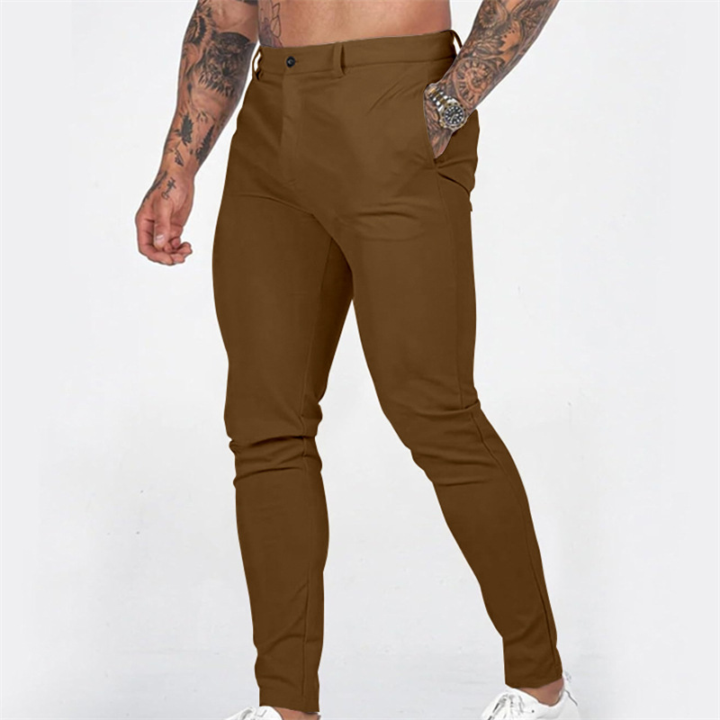 Rennot, joustavat miesten slim fit -housut