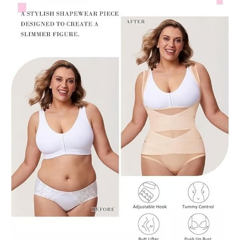 Korkeavyötäröinen muotoileva bodysuit