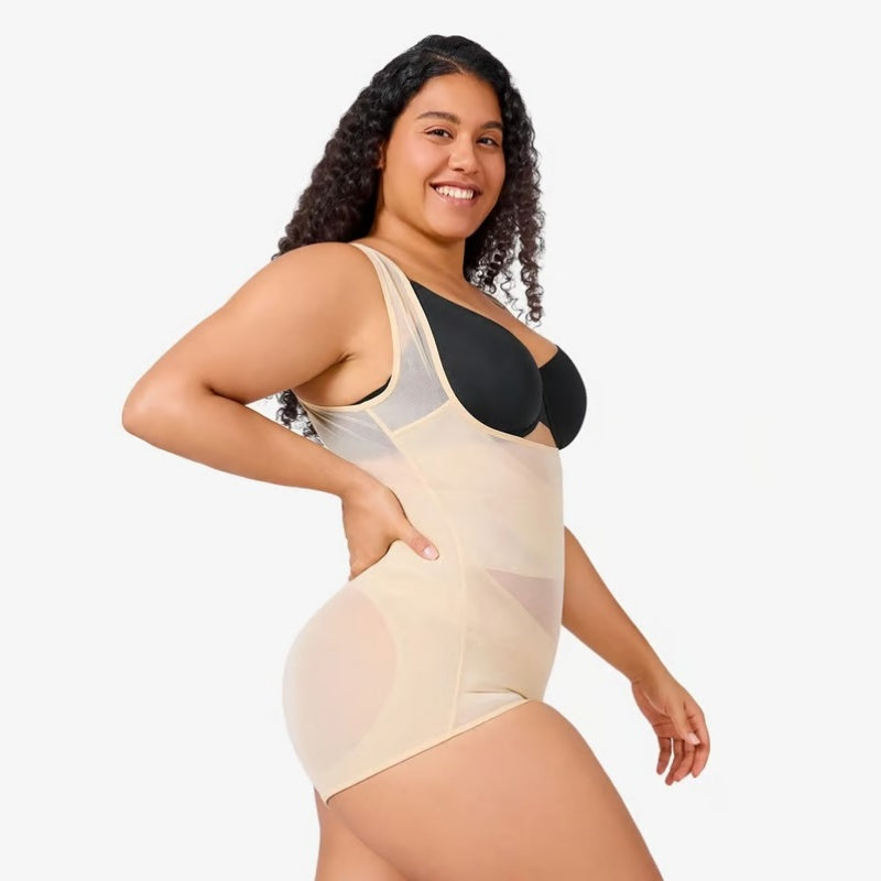 Korkeavyötäröinen muotoileva bodysuit
