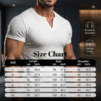 Yksivärinen slim fit Henley-paita miehille
