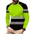 Urheilullinen miesten pitkähihainen paita, kosteutta siirtävä