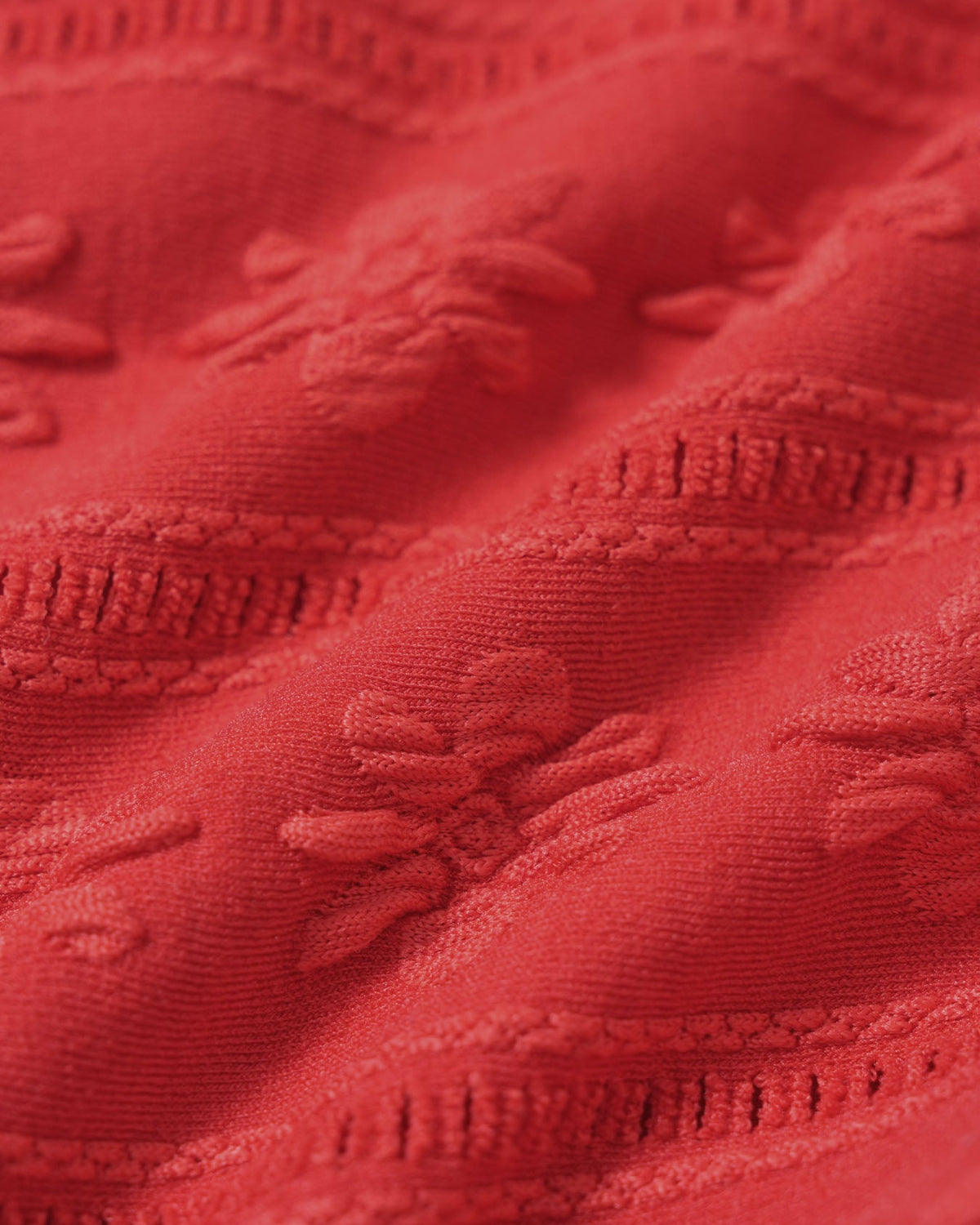 Jacquard-halterneck-bikinit nyörikiristyksellä, punainen